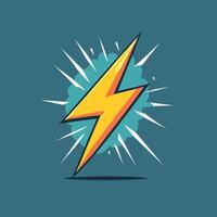 Lightning bolt logo icon vector illustration