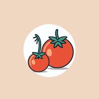 Tomato cartoon illustration vector design