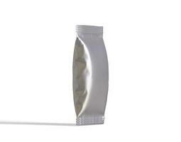 Packaging product of snack on white background. Empty packaging product of snack for mockup and copy space for mockup collection photo