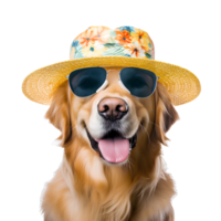 ai gerado fofa e feliz cachorro em transparente fundo png, fácil para usar. png