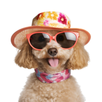 AI generated Cute and happy dog on transparent background PNG, easy to use. png