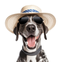 AI generated Cute and happy dog on transparent background PNG, easy to use. png