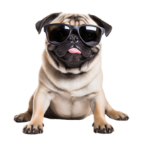 AI generated Cute and happy dog on transparent background PNG, easy to use. png