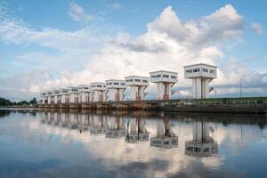 Architecture building beautiful Utho Wipat prasit floodgates photo