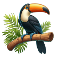 AI generated Toucan on transparent background png