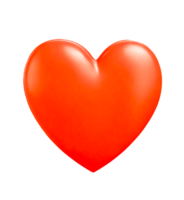 AI generated Valentine's Day 3D heart on transparent  background png