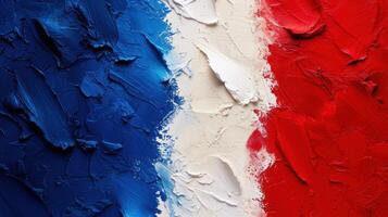 AI generated France Day advertisment background with copy space photo