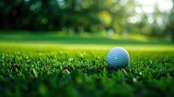 AI generated Golf advertisment background with copy space photo