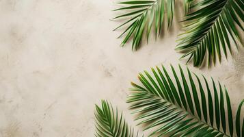 AI generated Palm Sunday advertisment background with copy space photo