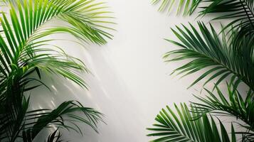 AI generated Palm Sunday advertisment background with copy space photo