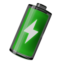 3d illustration battery icon png