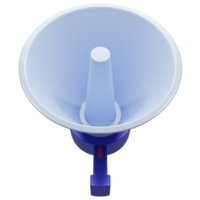 renderizado em 3D megafone ilustração isolado em transparente fundo png