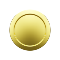 3d rendered gold coins on an isolated background png