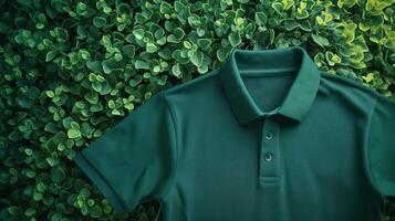 AI generated polo advertisment background with copy space photo