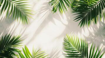 AI generated Palm Sunday advertisment background with copy space photo