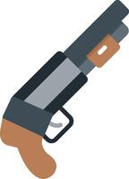 corto pistola vector icono