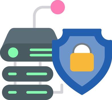 icono de vector de seguridad de datos
