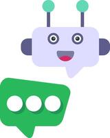 Robot Chat Vector Icon