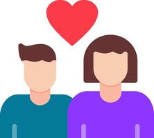 icono de vector de pareja