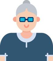 abuela vector icono