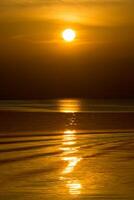 Sunset sky on the lake photo