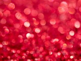 Red Sparkling bokeh Background. photo