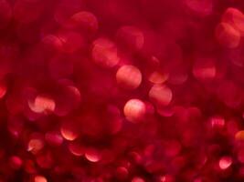 Red Glitter bokeh Background. photo