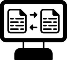 icono de vector de transferencia de archivos