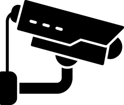 icono de vector de cámara de seguridad