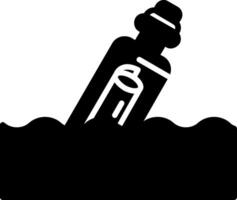 Message In A Bottle Vector Icon