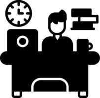 Workaholic Vector Icon