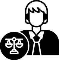icono de vector de abogado