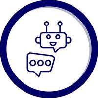 Robot Chat Vector Icon