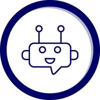 Robot Chat Vector Icon
