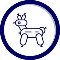 icono de vector de perro globo