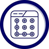 Lock Pattern Vector Icon