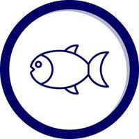 icono de vector de pescado