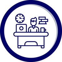 Workaholic Vector Icon