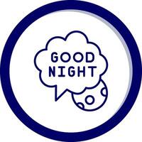 Good Night Vector Icon