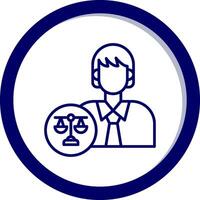 Lawyer Vector Icon