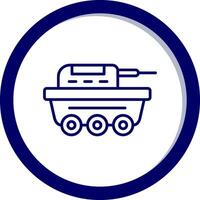 icono de vector de tanque