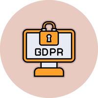 gdpr vector icono