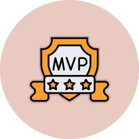 icono de vector de mvp