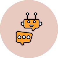 Robot Chat Vector Icon