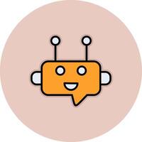 Robot Chat Vector Icon