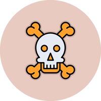 Skull And Bones Vector Icon