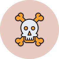 Skull And Bones Vector Icon