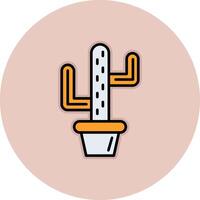 icono de vector de cactus