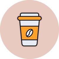 icono de vector de taza de café