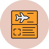 Plane Ticket Vector Icon